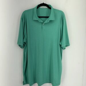 Peter Millar Mens XL Polo Golf Shirt Featherweight UPF 50  Preppy FLAWED